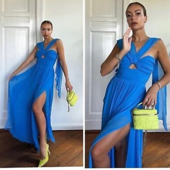 Zara Cut Out Maxi Dress - Picture 7 of 16